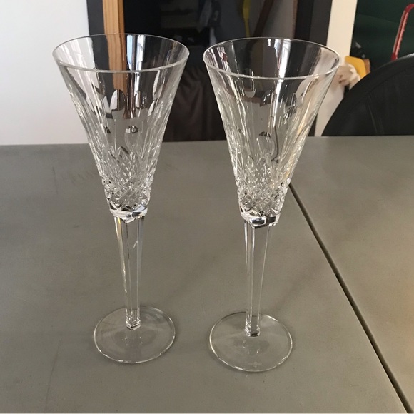NWT-2 Vintage Waterford Crystal Toasting Flutes - Picture 5 of 12